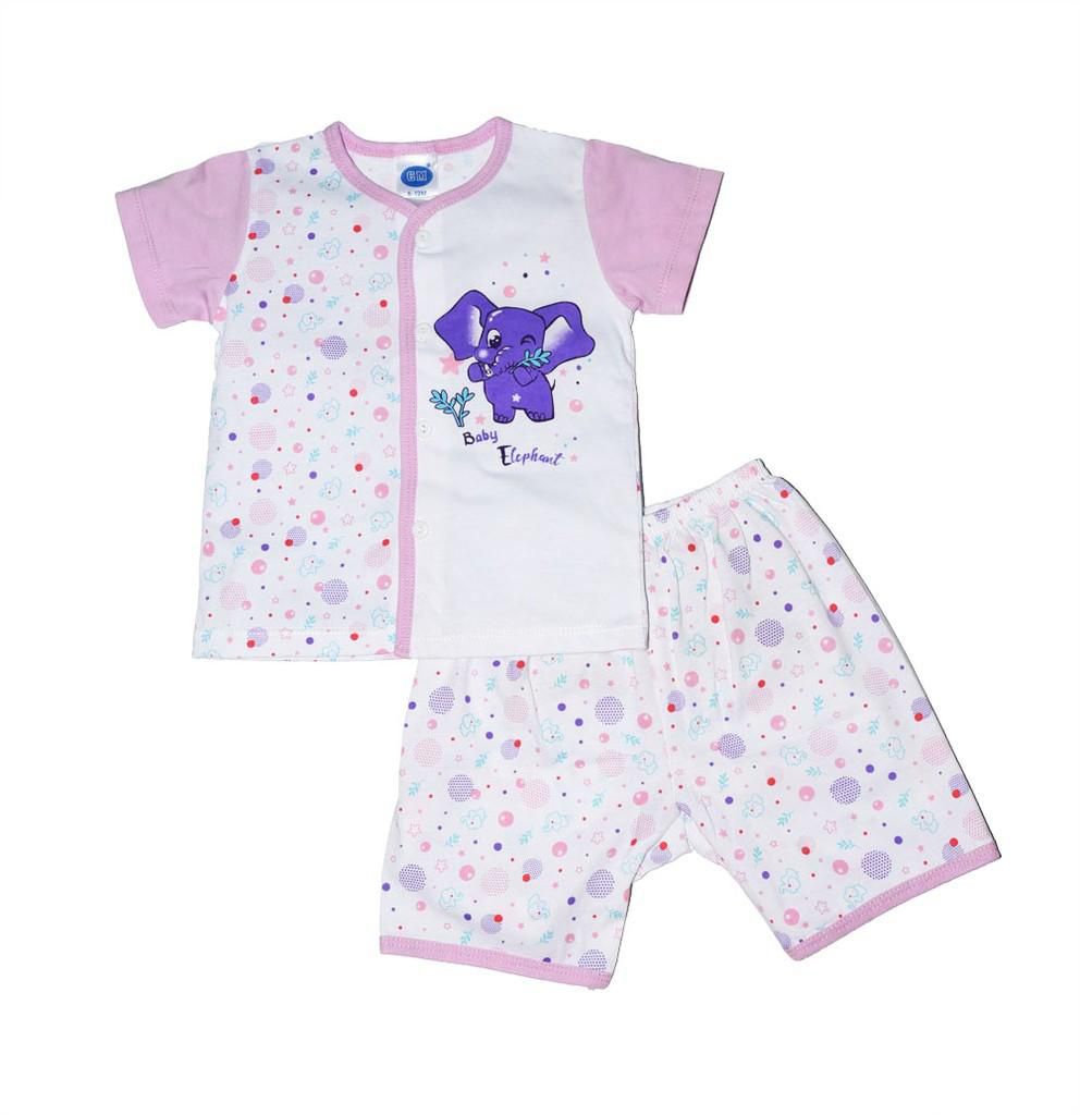 Cmjunior Cute Maree Elephant Short Pant Baby Cotton Suit (2 Colors)