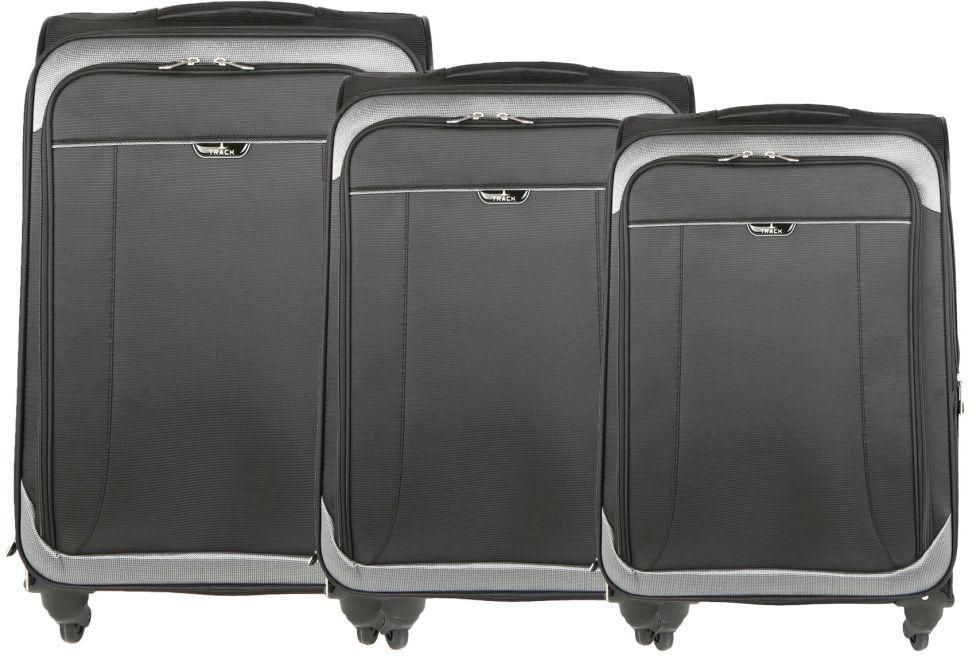 Trolley Travel Bags by Track, 3 Pcs, Black, AIR6288/3P