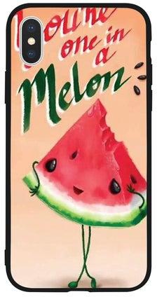 غطاء حماية واق لهاتف أبل آيفون XS ماكس مطبوع عليه عبارة "You Are one
in a Melon"
