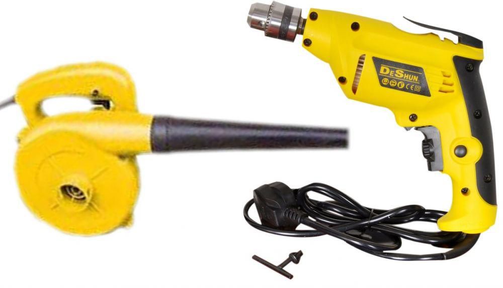 Deshun Air Blower D9025 With Impact Electric Drill D1028