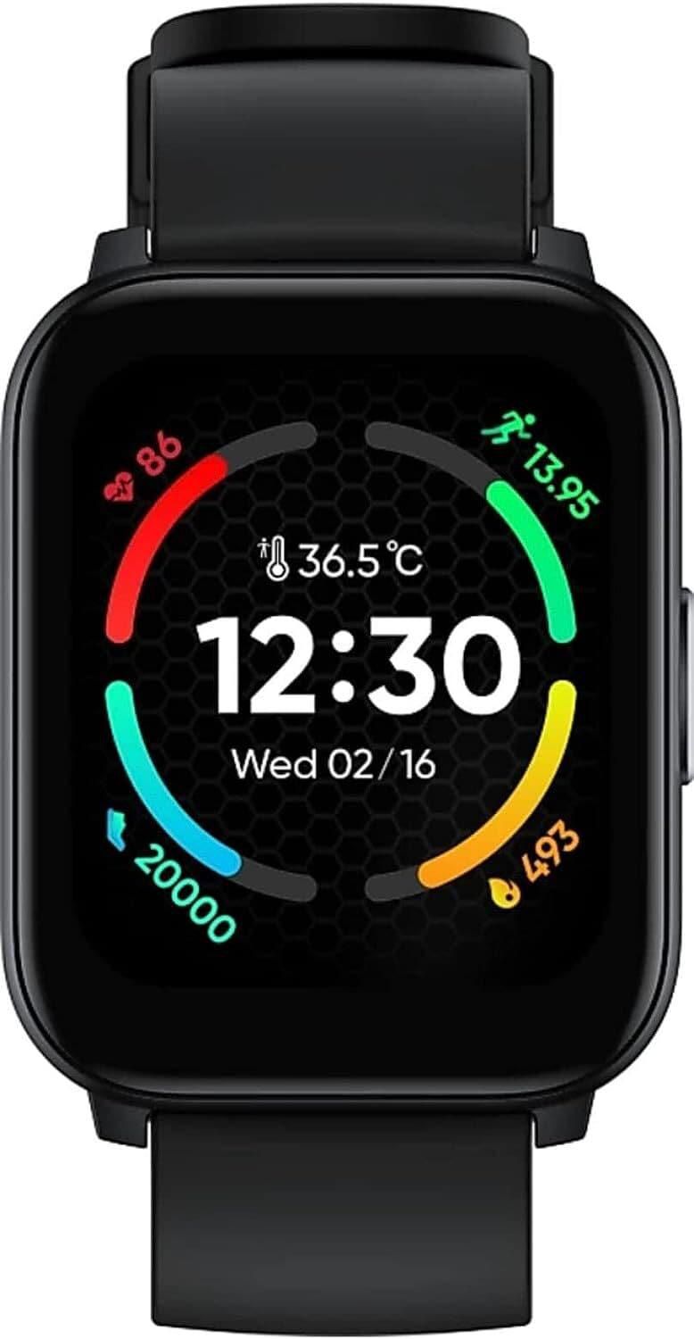 Realme TechLife Watch S100 1.69 HD Display With Temperature Sensor Smartwatch (Black)