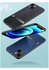 Elmo3ezz Shockproof Wood Grain Skin PU and TPU Shockproof Luxury Phone Case for Samsung Galaxy A54 (Blue)