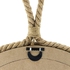 ستونبراير مراة صغيرة دائرية ملفوفة بحبل مع حلقة تعليق، تصميم بحري عتيق، لون بني، موديل Sb-5389A