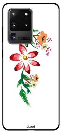 Skin Case Cover -for Samsung Galaxy Ultra S20 Floral Green Red Floral Green Red