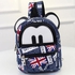 Korean Fashion Student Mini Backpack UK Flag Printed, MM-867UK