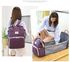 Fashion Waterproof Large Capacity Portable Folding Mommy Bag With Folding Bed
