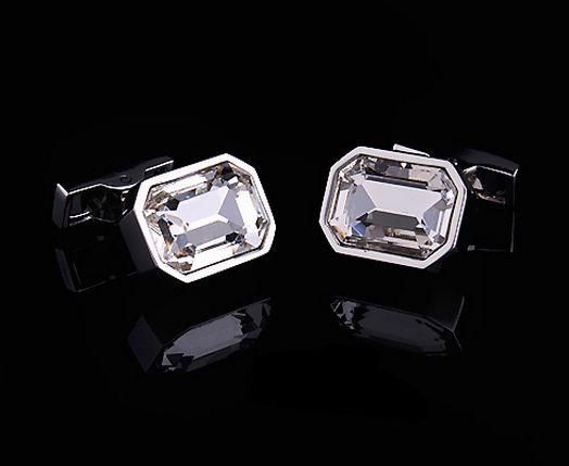 Oko Men's Classic Jewelry crystal Cufflinks