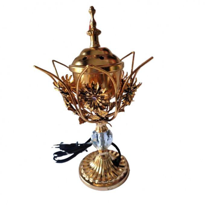Electric Evaporator Incense Burner For Home And Office-Golden Color