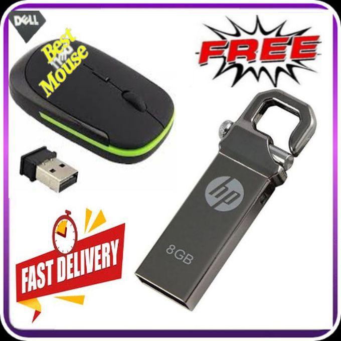DELL Wireless Mouse -- 2.4 GHZ - With USB Receiver + Free 32GB Toshiba Flash Disk