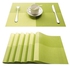 Dining Table Mats - Green - 6 Pieces