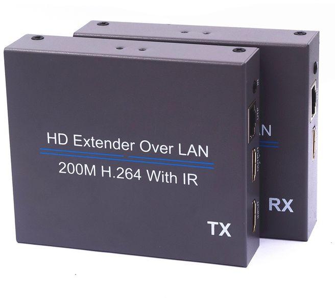 NK-E200IR 200m Over LAN HDMI H.264 HD (Transmitter + Receiver) Extender With IR