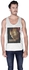 Creo Ironman Movie Poster Printed Tank Top for Men - L, White