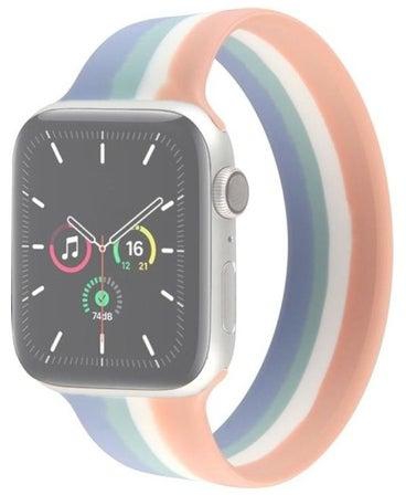 Rainbow Watchband For Apple Watch Series 7 41mm/6 & SE & 5 & 4 40mm/3 & 2 & 1 38mm Multicolour