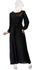 فستان نسائي أسود مصنوع من الشيفون