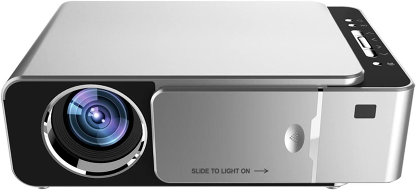 Longtuo LED Projector, 1280x800 Resolution, Black and Silver - T6