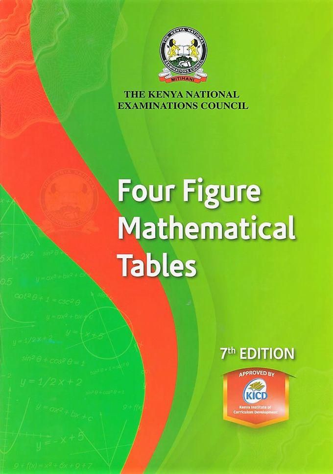 Klbs KNEC FOUR FIGURE MATHEMATICAL TABLE SEVENTH (7TH) EDITION