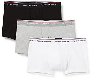 Tommy Hilfiger Men's Low Rise 3 Pack Premium ESS Boxer Shorts, Black (Black/White/Grey Heather), XX-Large (1U87903841-004)