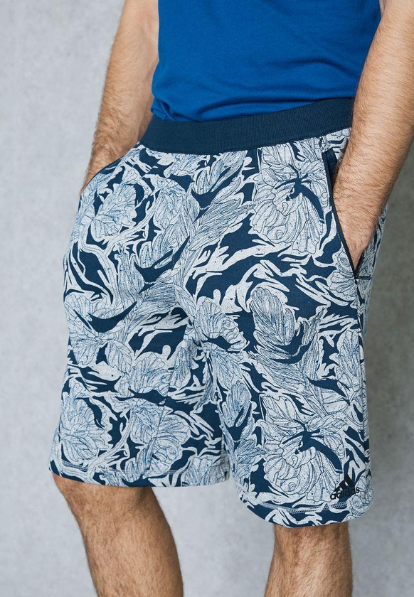 Fitted Printed Shorts
