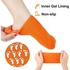 BALEE CREATION Winter Care Spa Gel Socks, Full Heel/Feet Protector Silicone Ultra-Soft Socks with Moisturizing Natural Oil and Vitamin E - Helps Repair Dry Cracked Skin