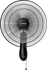 Get Tornado TWF-18 Wall Fan, 18 inch 3 speeds - Black with best offers | Raneen.com