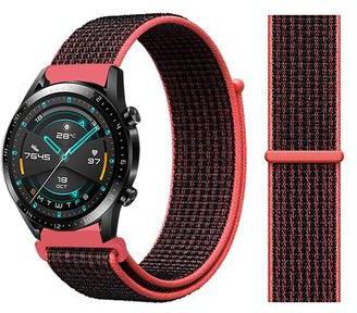 Stylish Replacement Band For Huawei Watch GT/GT 2 46mm Red/Black