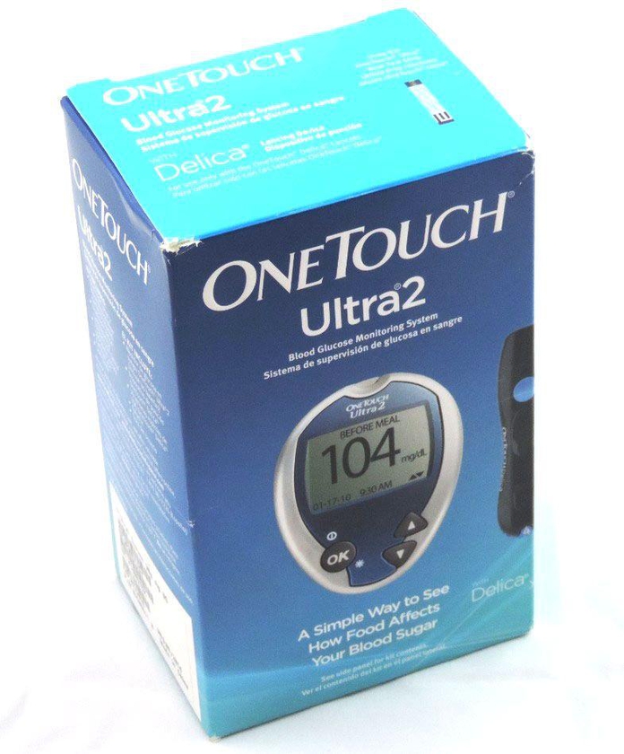 جهاز تحليل سكر ون توش الترا2  One Touch Ultra 2 Blood Glucose Monitoring System