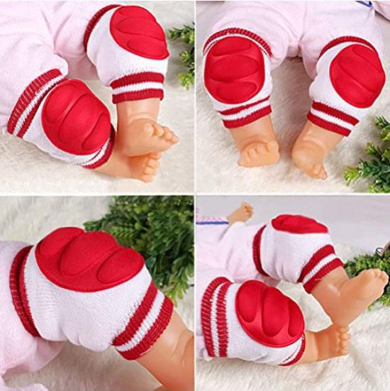 Gdeal Elastic Baby Knee and Elbow Safety Crawling Anti-Slip Soft Protector Pads (2 Colors)