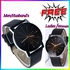 Fashion Men Quartz Dial Clock Leather Wrist Watch + Free Women Watch