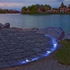 Sanwood Outdoor Waterproof LED Solar Power Path Stud Garden Road Dock Yard Path Light