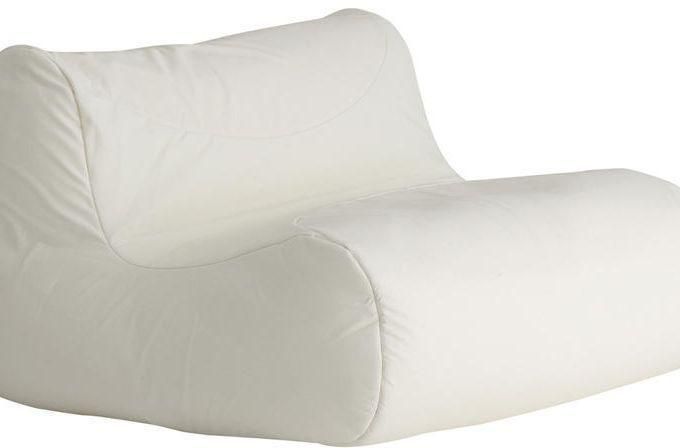 Maniera Leather Couch Bean Bag - White