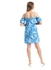 eezeey Blue Shades Tie Dye Slip On Mini Dress