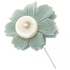 Magideal Mens Light Green Lapel Pearl Flower Boutonniere Stick Brooch Pin Corsage