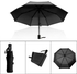 MECO Anti-UV Automatic Windproof Folding Umbrella-Black