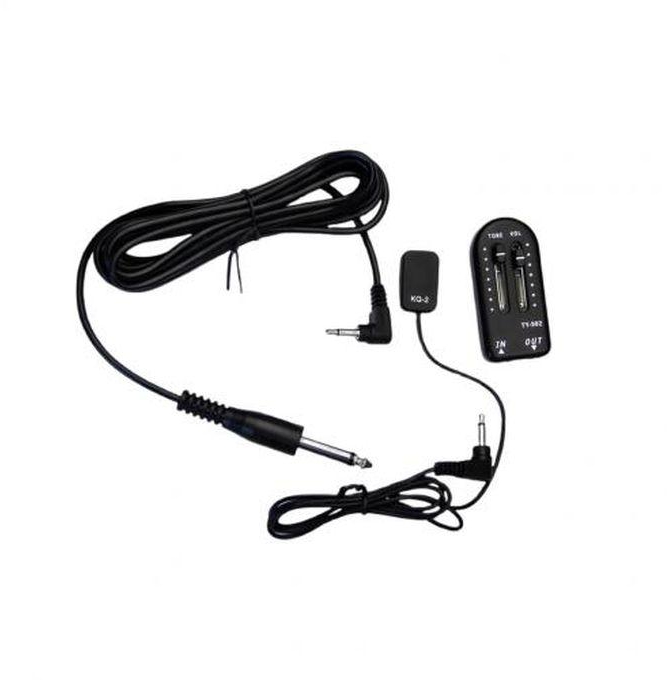 KQ-2 Piezo Contact Transducer Pickup Mic For Guitar Violin & String Instruments With Volume & Tone Controls