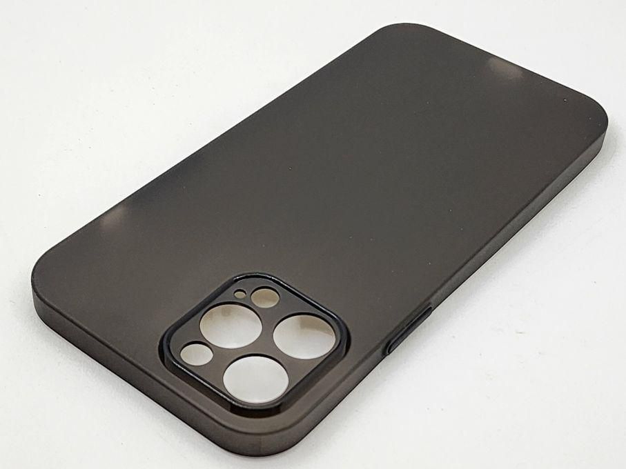 كوفر سيليكون ناعم سادة نحيف بحماية كاملة لهاتف ايفون 12 برو ماكس - بني غامق IPhone 12 Pro Max (6.7 inch)