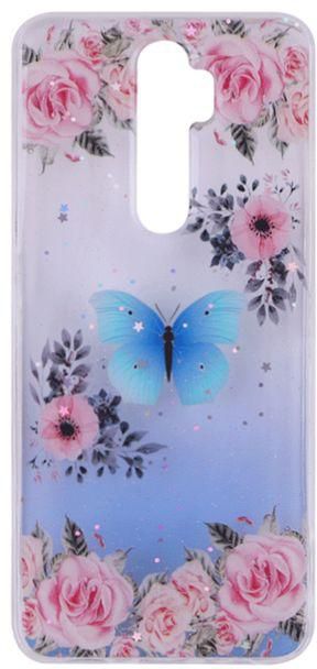 OPPO A5 2020 / A9 2020 - Transparent Silicone Case With Flowers And Butterflies Prints