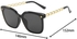 Fashion Unisex Polarized Sunglasses Square Metal Frame Sun Glasses+Glasses Case