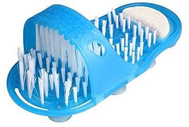 Foot Cleaning Shower Slipper Blue/White