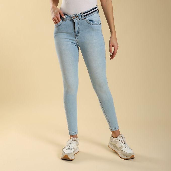 Menta By Coctail Trouser Jeans - Light Blue