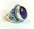 Sherif Gemstones Elegant Natural Purple Amethyst 925 Sterling Women Silver Ring