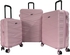 Travel Plus, Jungle Set of 3 Luggage Trolley Case, Size 20/26/30 Inch, Pink