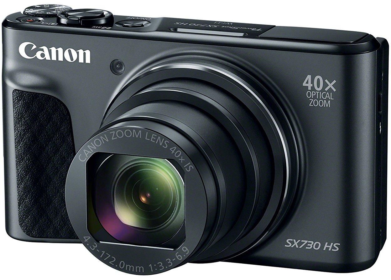 Canon PowerShot SX730 Digital Camera w/40x Optical Zoom & 3 Inch Tilt LCD – Wi-Fi, NFC, & Bluetooth Enabled (Black)