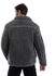 AlNasser Fur Zipper Long Sleeves Jacket - Dark Grey