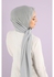 AM-Shop Long Scarf Crepe Solid For Women (Silver Grey Color)