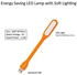 TweTech Mini Portable Flexible USB LED Lamp Light, Silicone Material, (Orange), Compatible with Power Bank, Laptop, Charger, Desktop Computer and all other Devices with USB Port