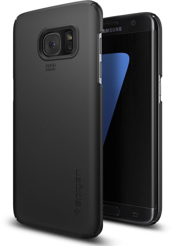 Original Spigen Thin Fit Back Samsung Galaxy S7 Edge Case (Black)