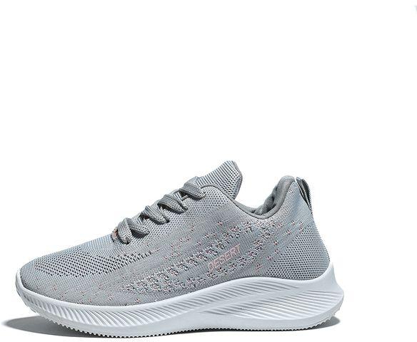 Desert Sportive Lace-Up Sneakers For Women - Grey