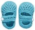 حذاء كروشيه للأطفال من السنافر - أزرق فاتح - 0-3 M (عبوة من قطعتين)