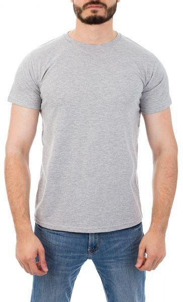 Cue Cu-Mcnts-66 Single Regular Fit Crew Neck T-Shirt For Men-Grey, Medium