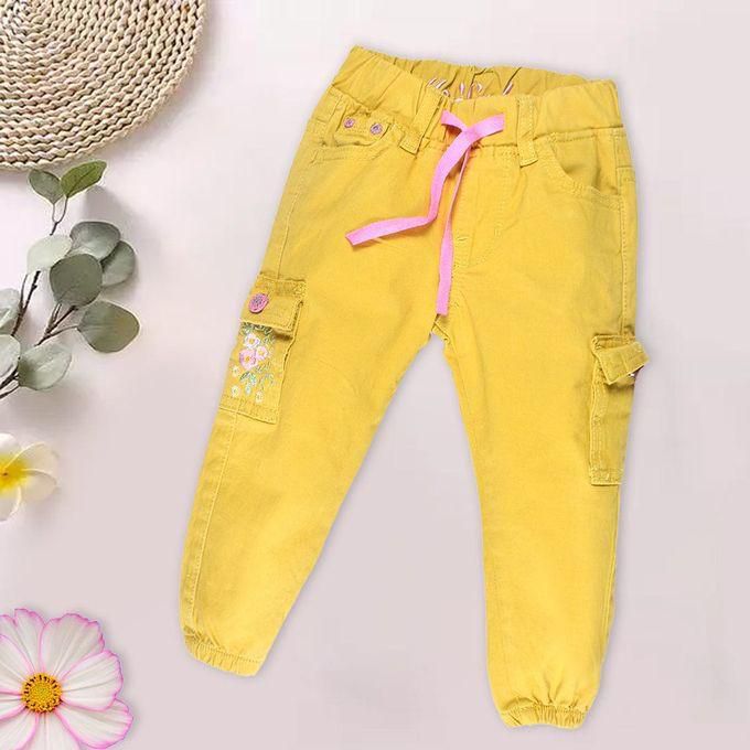 Cotton Baby Pants In Polyester